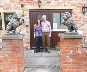 Liz and Graeme welcome to Liongate House.